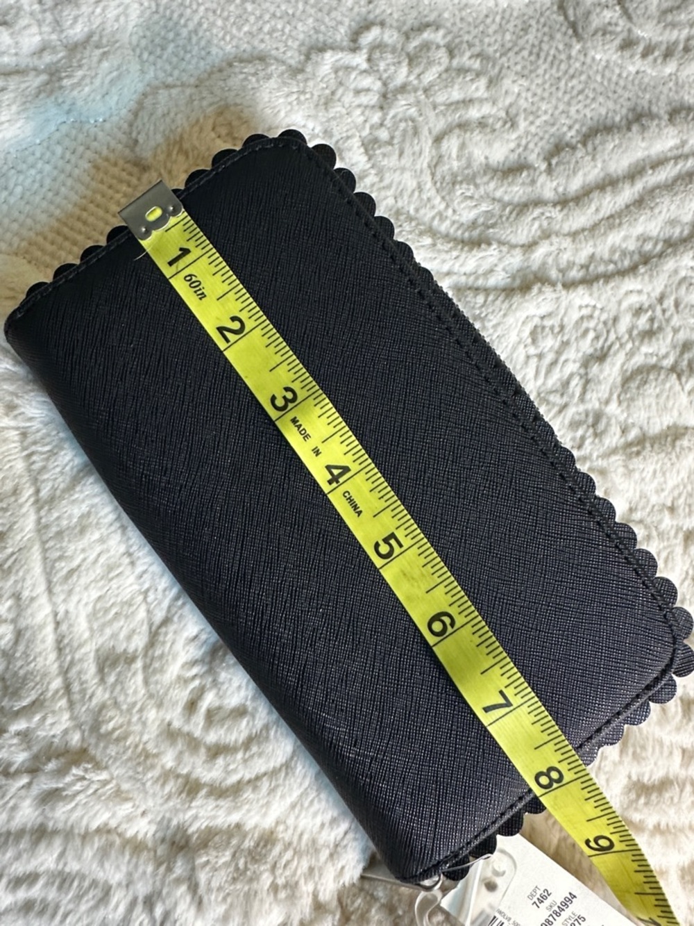Aeropostale Black Zip Wallet with Silver Hardware - Picture 5 of 7